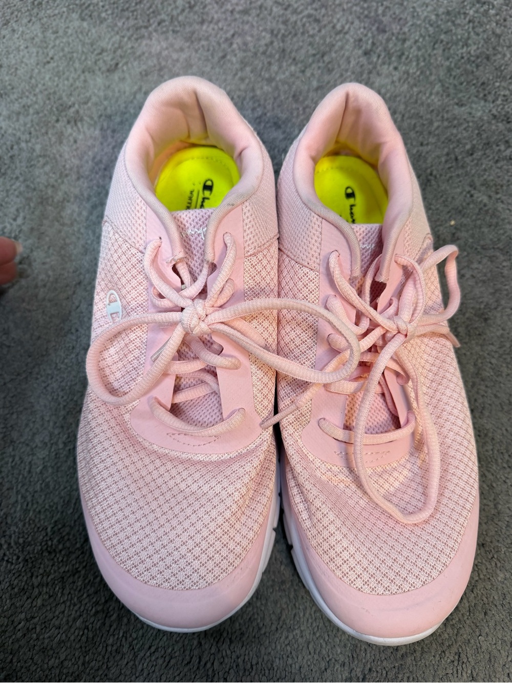 Champion Pink Women's Mesh Lace-Up Sneakers
